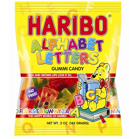 Haribo Haribo Confectionery Alphabet Letters 5 oz., PK12 36908